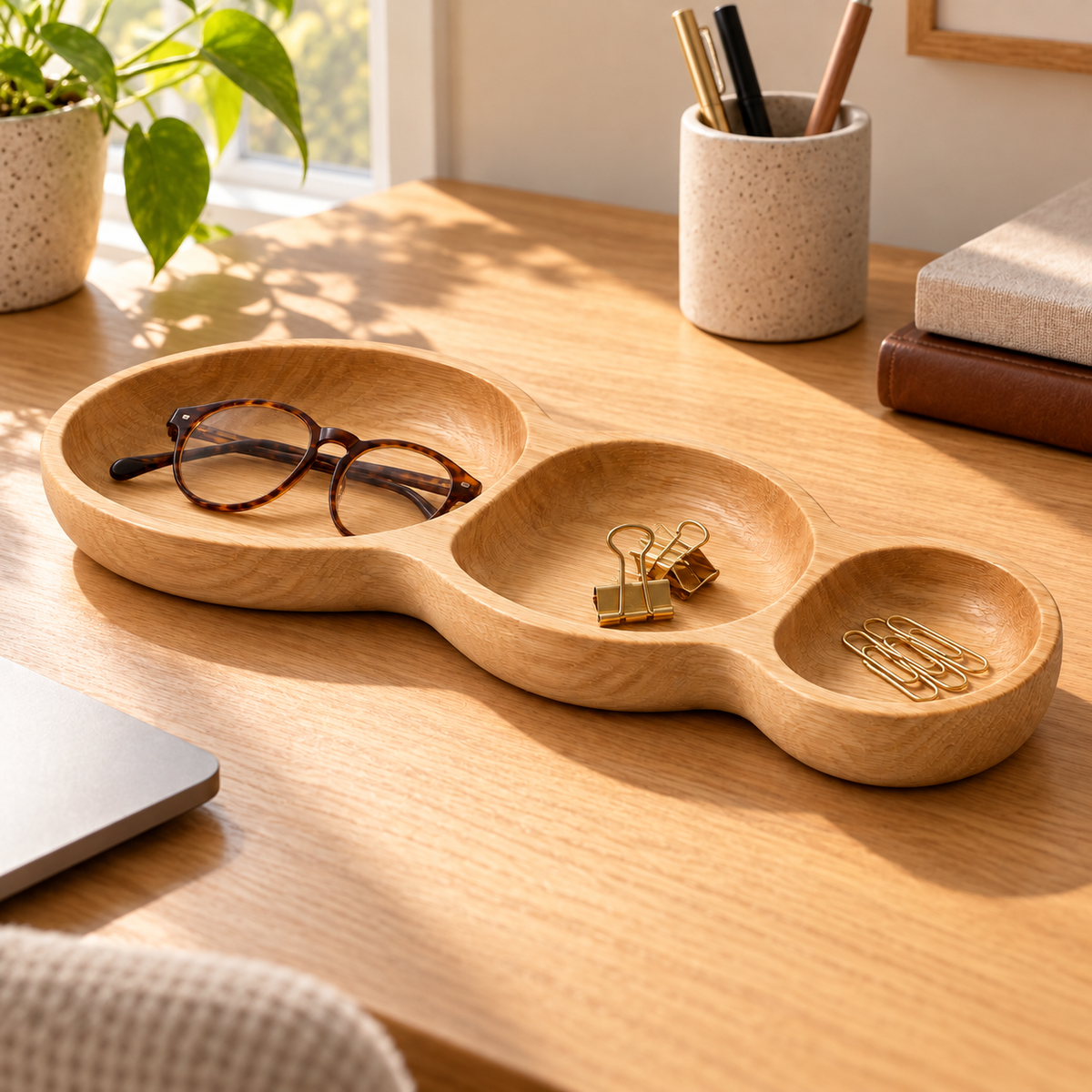 Pebble Link Desk Tray