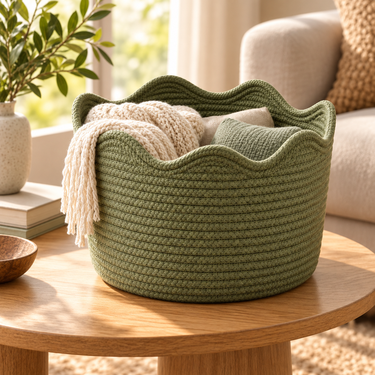 Ripple Rim Storage Basket