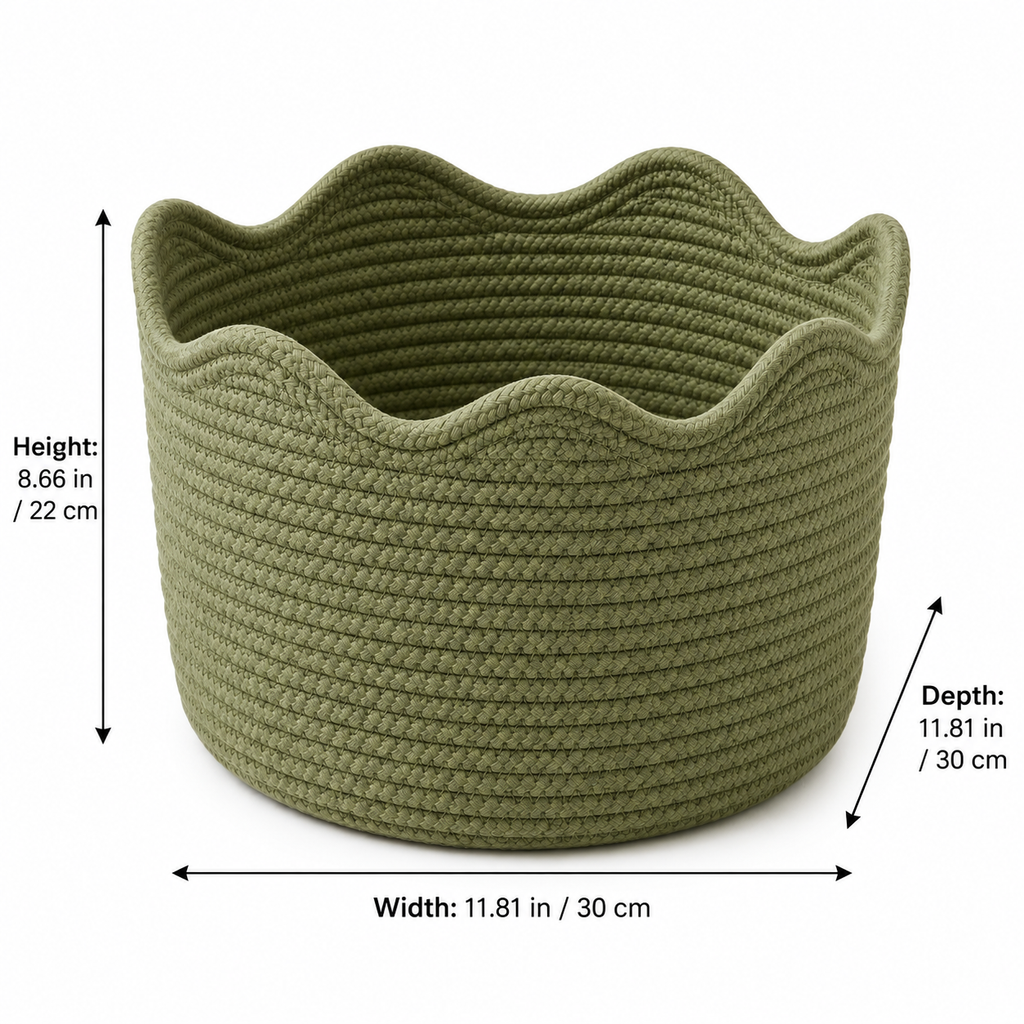 Ripple Rim Storage Basket